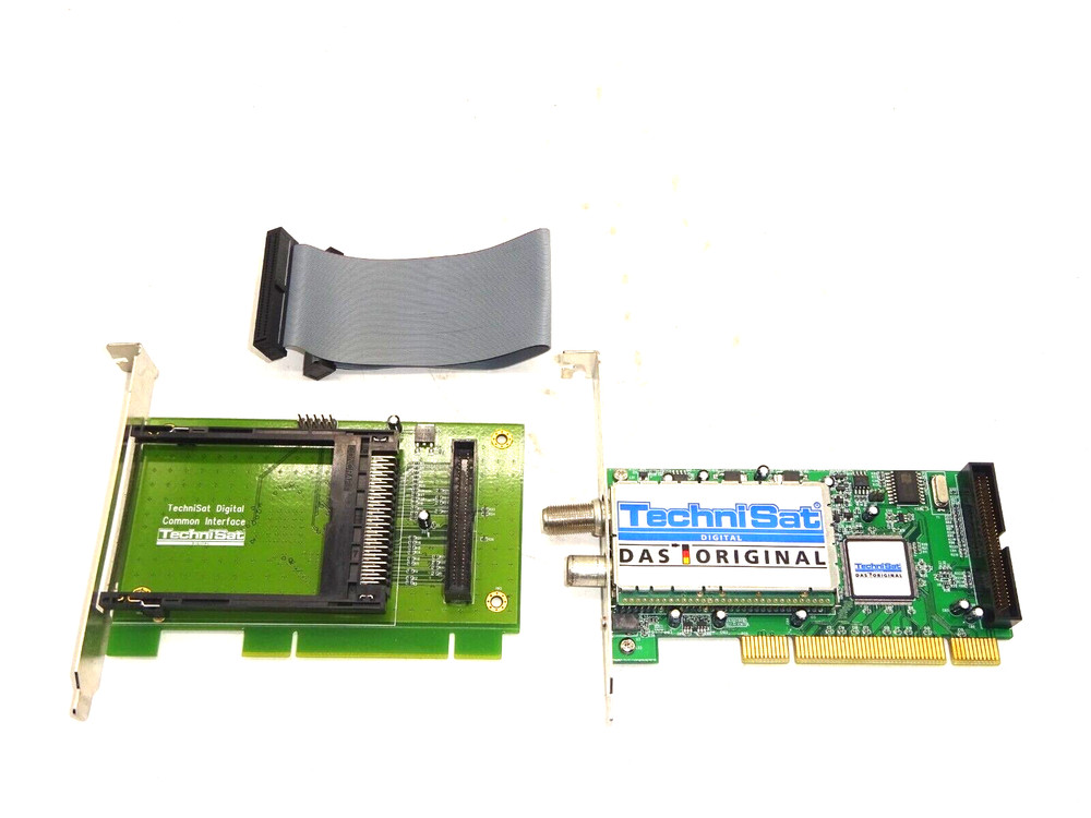 TECHNISAT DIGITAL CABLE STAR HD 2 PCI TV CARD + COMMON INTERFACE CARD #GK7547