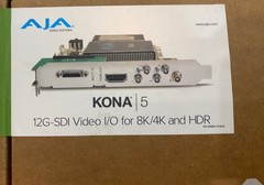 NEW SEALED BOX AJA KONA-5 PCIe Capture Card 12G-SDI Video I/O for 8k/4k and HDR
