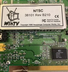 WinTV TV Tuner NTSC 38101 Rev B210 Computer Woks,Inc