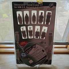 Emerge Universal 3’ Cable Kit For Usb 2.0, Network & Phone Computer NEW!