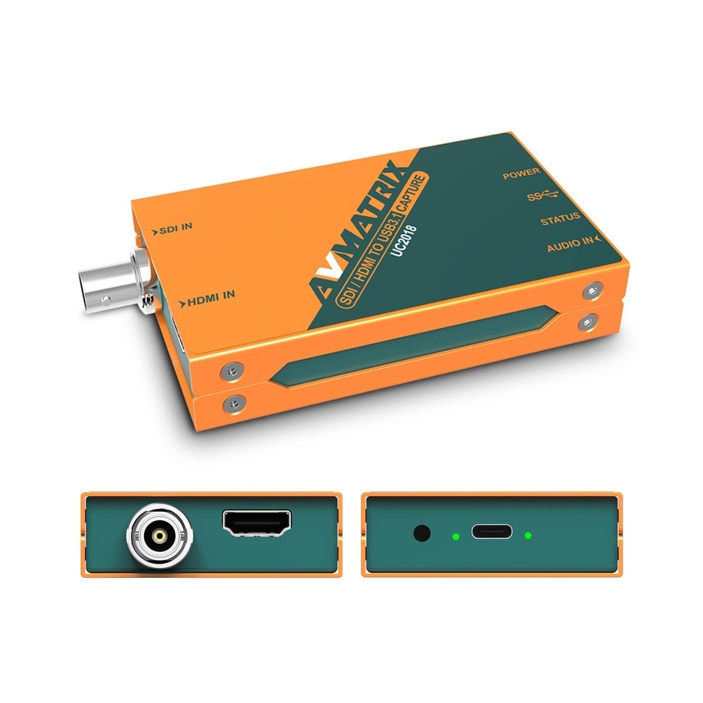 AVMATRIX UC2018 Video Capture Card SDI&HDMI to USB 3.0(Gen1) 1080P60 Uncompre…