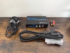 Portta Video Converter AV to HDMI 1080p Scaler with USB & HDMI Cables