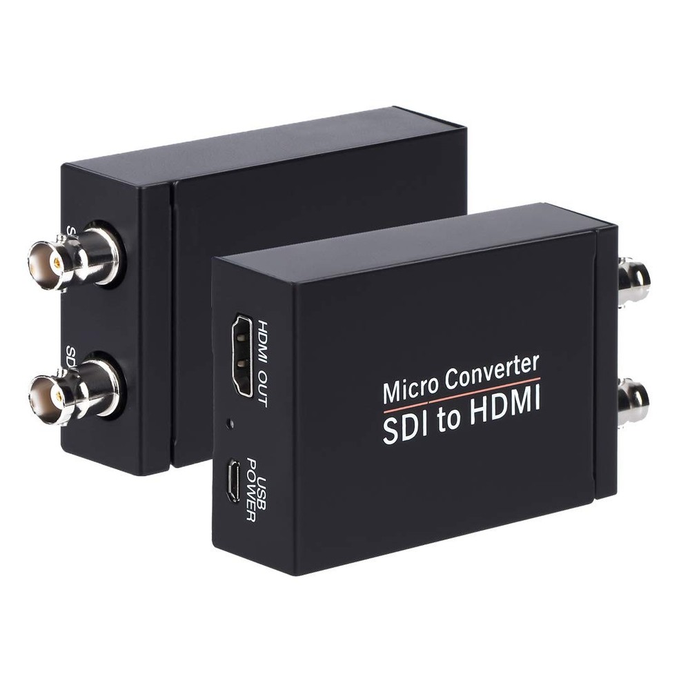 Anber-Tech SDI to HDMI Converter, Audio De-embedder Support Black