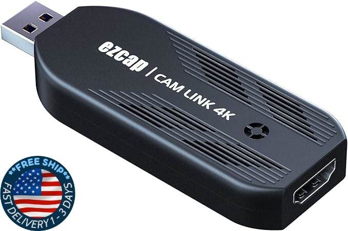 Cam Link 4K, tarjeta de captura de cámara externa, 4K30/1080p120 para streaming.