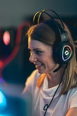 Speedlink VOLTOR LED Gaming Headset – integrated volume control, flexible headba