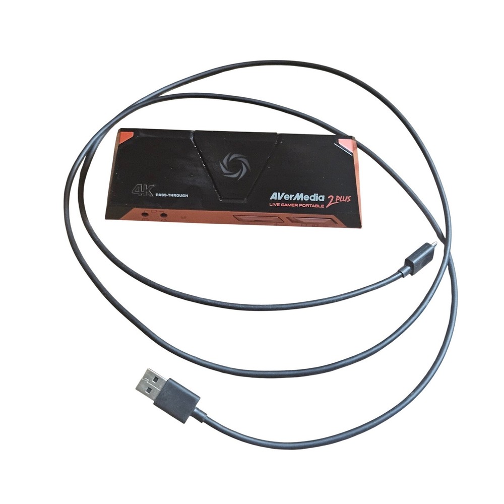 AVerMedia GC513 Live Gamer Portable 2 Plus 4K Pass-Through Capture Card Black