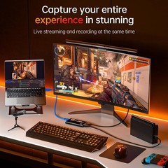 Versatile 1080P HDMI Capture Card for Live Gaming, Video Conferencing