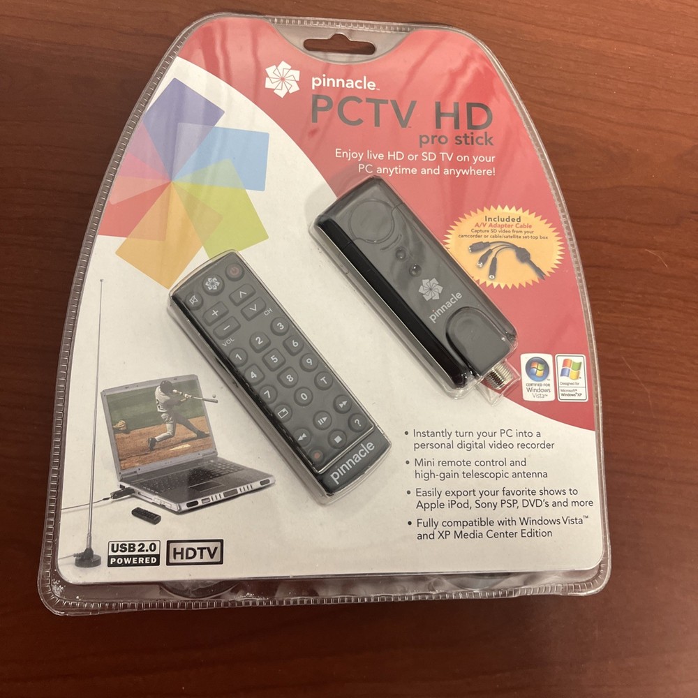 Pinnacle PCTV HD Pro Stick Stream TV on your PC NEW Sealed!