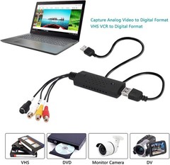 USB Audio Video Converter, VHS to Digital Converter, Video Capture Card Digit…