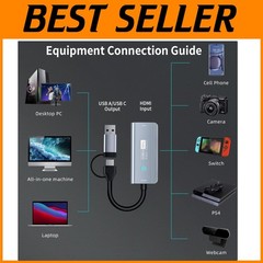 Portable 1080P Video Capture Card for Live Streaming