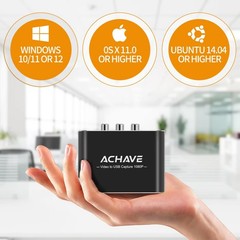 Video to USB Audio Video Capture with HDMI Output,VHS to Digital Converter-In…