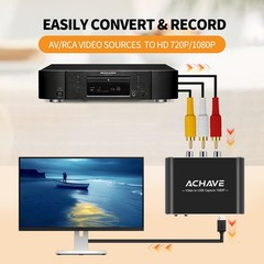 Video to USB Audio Video Capture with HDMI Output,VHS to Digital Converter-In…
