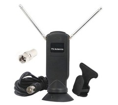 Dual Telescopic TV Antenna For DTV DVB-T UHF VHF USB TV Tuner Stick