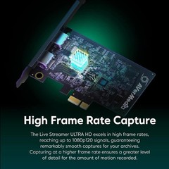 HDMI Capture Card for Streaming and Video Gaming, 4K60 Pass-Through with Ultr…