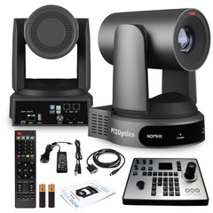 PTZOptics Move 4K PTZ Camera with 30x Zoom (Gray) (PT30X-4K-GY-G3) + PT-JOY-G4