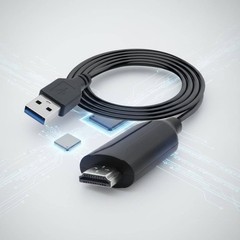 AV Interface to Universal Serial Bus AV Interface Input Adapter Card Portable