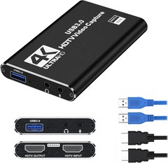 4K Capture Card for Streaming, Recording & Gaming – HDMI Video Capture Device…