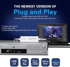 USB 2.0 Video Capture Card- Pro+ Version VHS to Digital Converter 1080P 30Hz