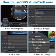 1080P HD HDMI to USB Video Screen Capture Card Recorder Game Live Streaming