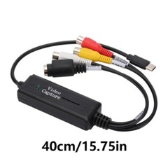 S Video to USB Type C Cable Adapter Converters Video Capture Card Adapter PC
