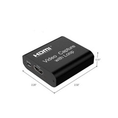 4K USB2.0 HDMI Video Capture Card 1080P Game Record Live Streaming with Loop Out