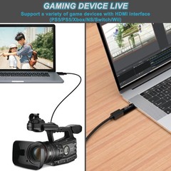 AMZHRLY 4K HDMI to USB 3.0 Video Capture Card 1080P 60FPS Cam Link Card Game …