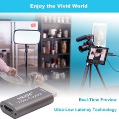 High-Performance 4K Video Capture Card – Plug and Play for Streamers and Gamers