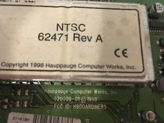 Hauppauge WinTV NTSC 62471 Rev A
