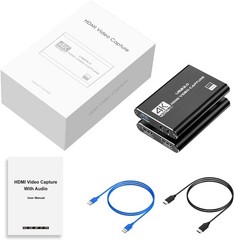 4K HDMI Capture Card for Streaming, Full HD 1080P 60FPS USB 3.0 Cam Link Game…