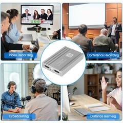 Grey 4K 1080P HDMI to USB 3.0 Video Capture Card Ultra HD with Headphone