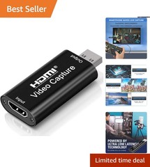Real-Time 4K HDMI Video Capture Adapter – Perfect for High-Definition Recording