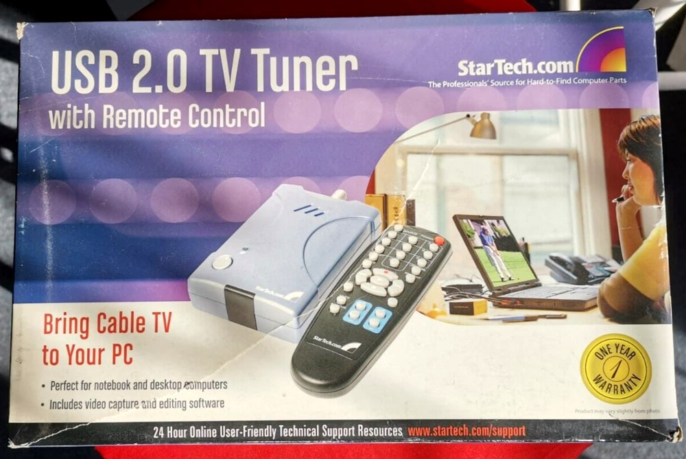 Startech USB 2.0 TV Tuner – Bring Cable T.V to PC Computer Laptop with Remote