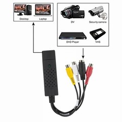 USB 2.0 Audio Video VHS to DVD VCR PC HDD Converter Adapter Digital Capture Card