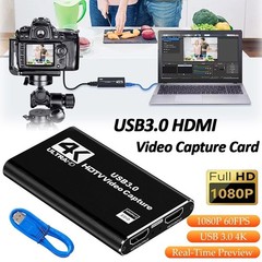 Audio/Video Capture Card, USB3.0 HDMI to USB C, 4K1080p60fps Video/Audio Capture