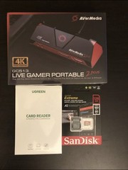 AVerMedia Live Gamer Portable 2 Plus + SanDisk 128GB + SD Card Reader Bundle