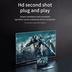 Type C/USB3.0 to Dual HDMI Adapter 1080P 60Hz Extend 2 Different Screen Hub