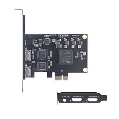 Linux HDMI 1080p PCIe OBS Vmix Wirecast Streaming 2 Channel 60fps Broadcast PCI