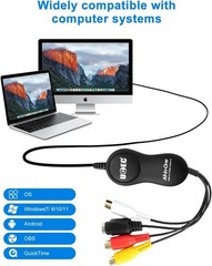 Universal RCA to USB Video Capture Device – Effortless VHS Digitization Kit