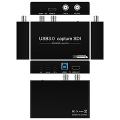 HDMI SDI to USB Capture Card USB3.0 1080P60fps SDI to HDMI Converter SDI Out&…