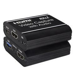 4k HDMI to USB 2.0 Video Capture Card Screen Record Game Live Streaming Mic Loop