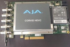 Corvid HEVC is a 8-lane PCIe 2.0 video encoder card; at 4K 1080P