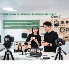 4K Dual HDMI Video Capture Card with PIP Mic Line in Record OBS Live Streaming