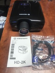 Used Tested Vision Max HD-2K LCD Projector 1920×1080 HDMI 3S Optimized Engine