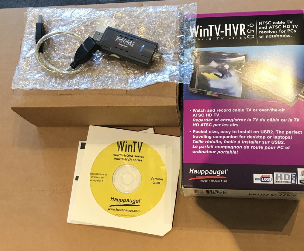 Hauppaugei WinTV-HVR 950 USB NTSC & ATSC HD TV Tuner model 1176