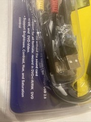 Easier CAP USB 2.0 Video Capture TV DVD VHS DVR Recorder Adapter With Audio NIP