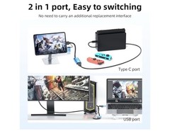 Video Capture Card with 100W PD Fast Charging