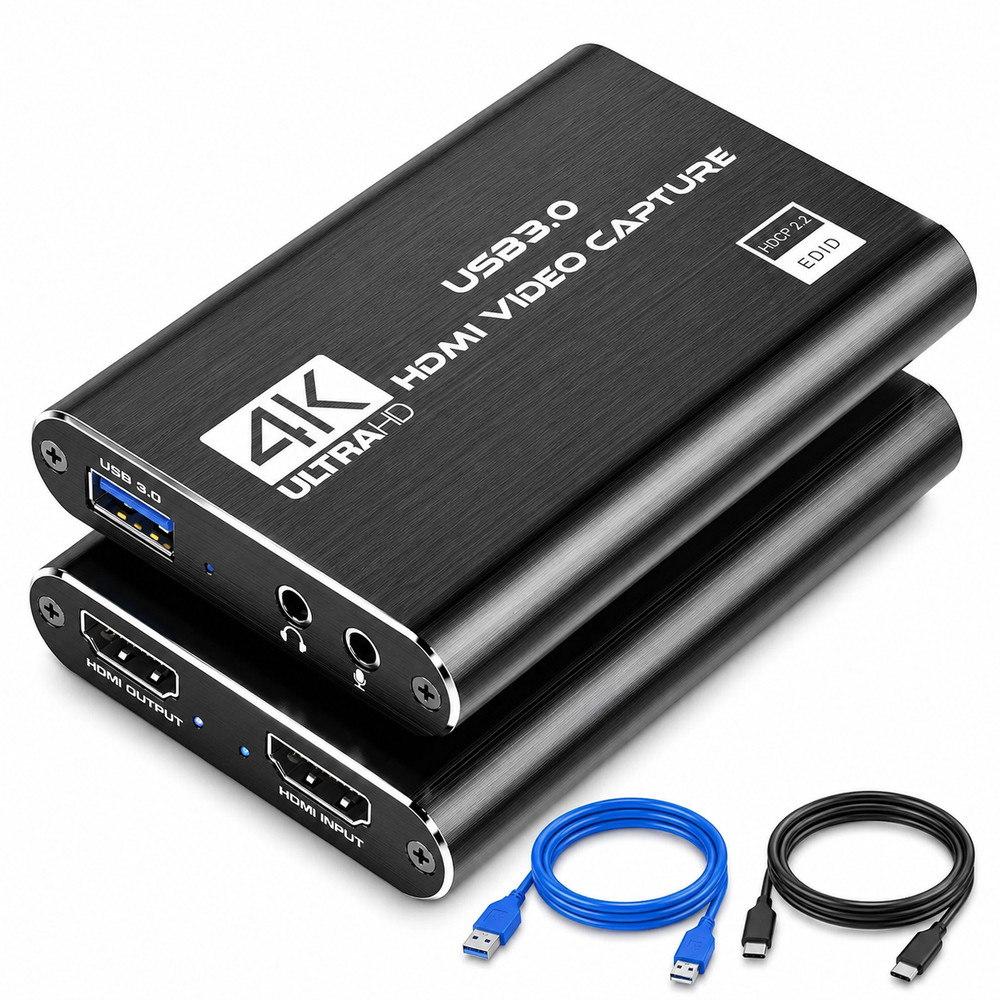 4K HDMI Video Capture Card USB 3.0 1080P60 Recorder OBS PS5 Xbox Streaming