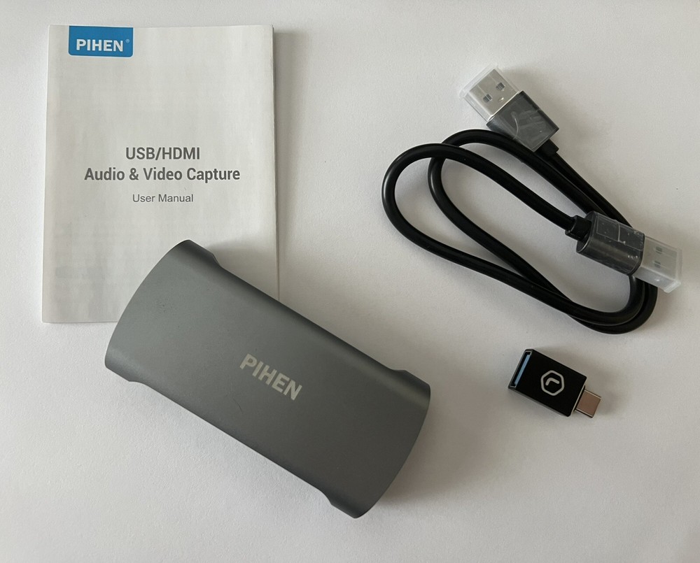 PIHEN Capture Card Gaming Recorder 1080P 60FPS HDMI to USB3.0 USB C Video/Audio