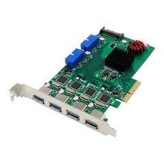 PCIe x4 to 8x USB 3.0 – ASM1042A – Industrial Camera Image Capture Adapter Card