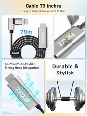 1080P Video Capture Card with PD 100W, HDMI to USB C/A Adapter for Streaming, Ga